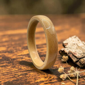 European olive wood ring