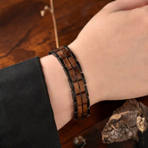 Mens wood bracelet