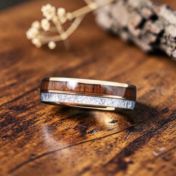 Anello in legno da uomo